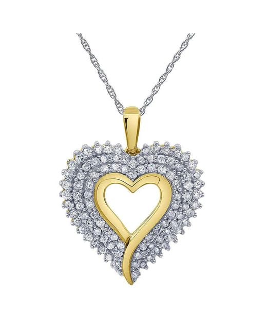 Brilliant Diamond Metallic Sterling 1.00 Carat Lab Grown Diamond Pendant Necklace For