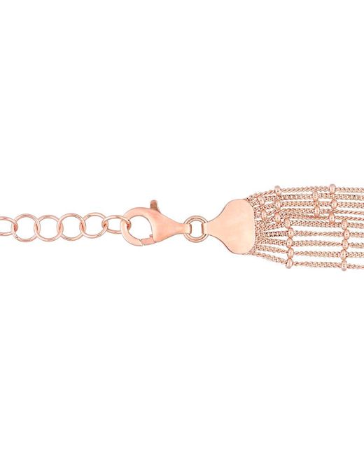 Amour Metallic Multi-Strand Chain Necklace