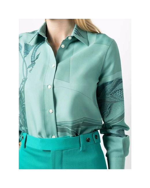 Ferragamo Green Long Sleeves Shirt