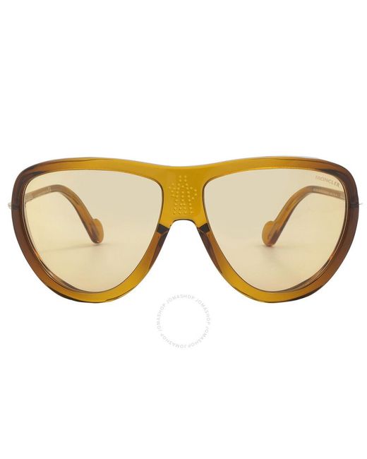 Moncler Honey Mask Sunglasses Ml0128 39c 61 in Brown | Lyst UK 