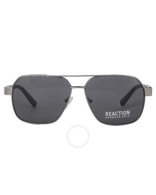 Kenneth Cole Gray Smoke Navigator Sunglasses for men