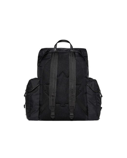 DSquared² Black Ceresio 9 Logo Ripstop Maxi Backpack Bags Backpacks for men