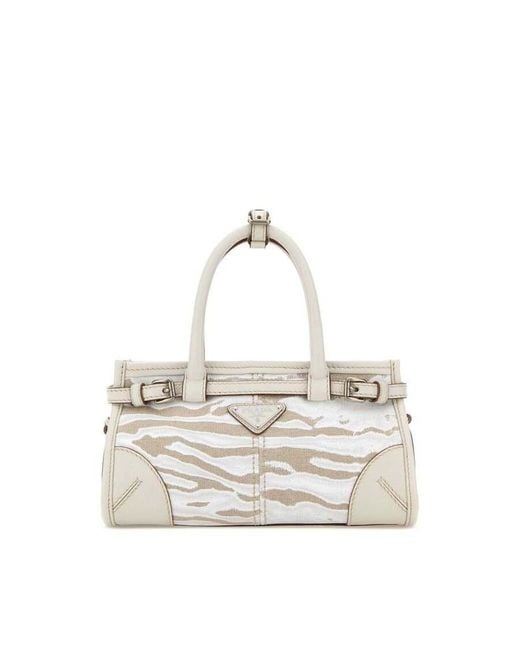 Prada White Bonnie Shoulder Bag
