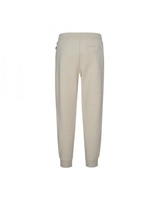 Boss Natural Signature-Stripe Tracksuit Bottoms for men