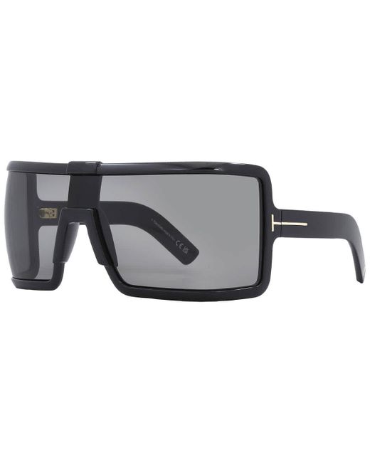 Tom Ford Black Parker Smoke Shield Sunglasses Ft1118 01a 00
