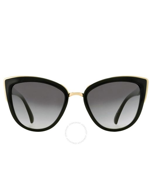 Guess Factory Black Smoke Gradient Cat Eye Sunglasses Gf0313 01b 55