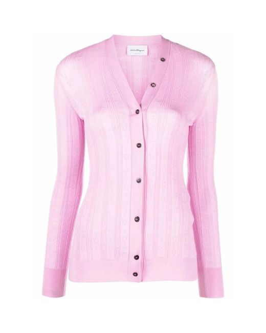 Ferragamo Pink Cardigan