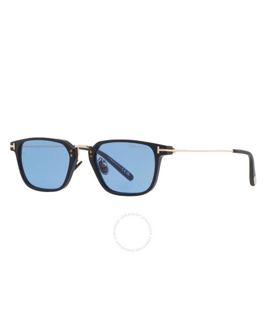 Tom Ford Blue Square Sunglasses Ft1042-d 01v 52 for men