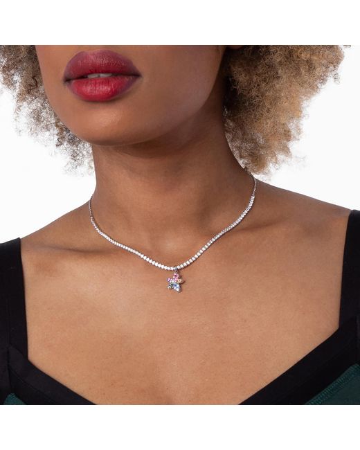 Swarovski Metallic Ariana Grande X Choker Necklace