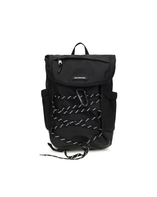 Balenciaga Black Technical Nylon Backpack for men