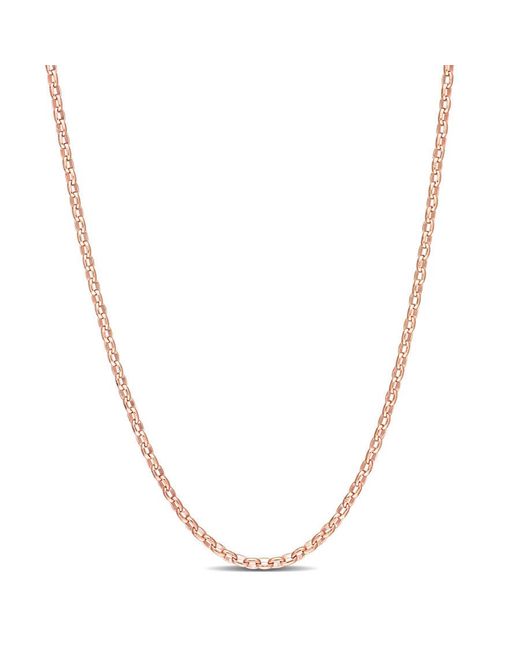 Amour Metallic Rolo Chain Necklace