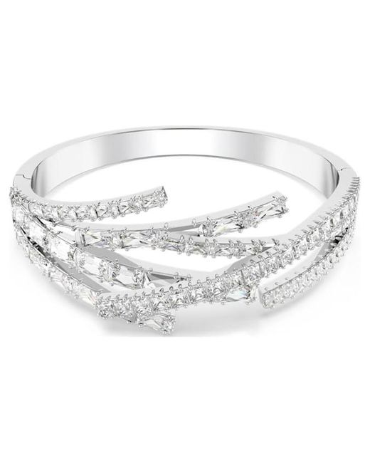 Swarovski Metallic Matrix Mixed Cuts Crystal Bangle