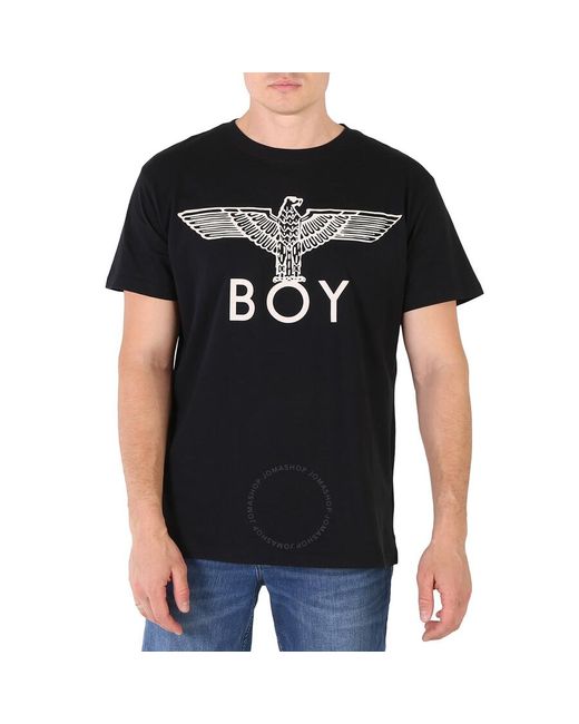 BOY London Black Boy Eagle Logo Print T-shirt for men