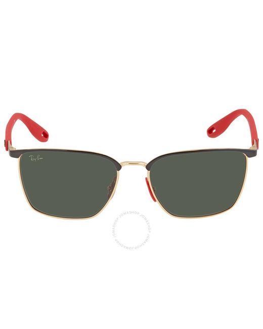 Ray-Ban Multicolor Scuderia Ferrari Green Classic Square Sunglasses