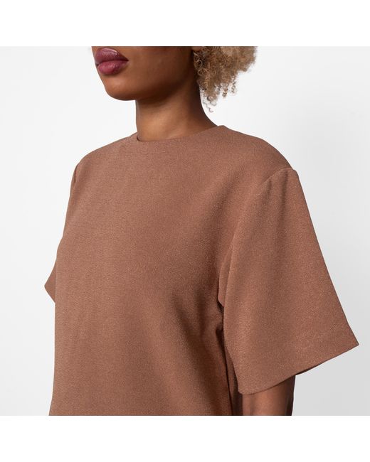 Anine Bing Brown Ladies Maddie Crepe Blouse