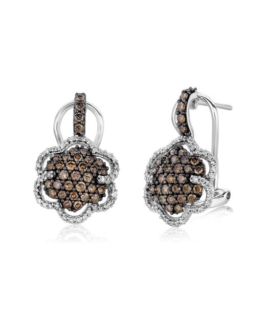 Le Vian Metallic Grand Sample Sale Earrings Chocolate Diamonds, Vanilla Diamonds Set In 14k Vanilla Gold 1