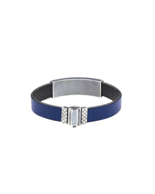 Bottega Veneta Blue Starry Leather Bracelet