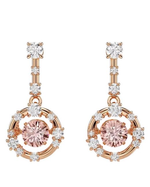 Swarovski Metallic Constella Dancing Stone Drop Earrings
