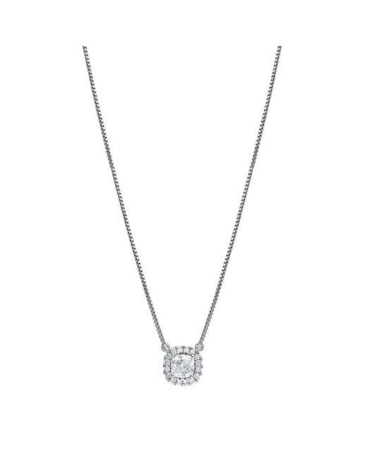 Brilliant Diamond Metallic 10Kt 0.25 Carat Lab Grown Diamond Necklace For