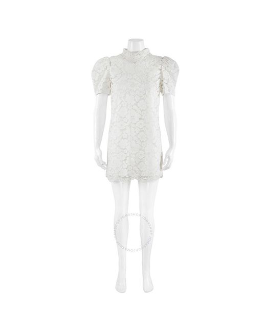 Marc Jacobs White Floral Lace Mini Dress