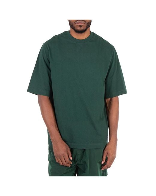 Burberry Green Ekd Label Cotton T-Shirt for men