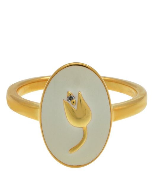 Diamanti Per Tutti Metallic Plated Vanilla Ring for men