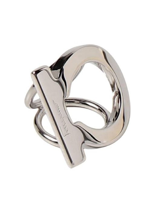 Ferragamo Metallic Scarf Ring