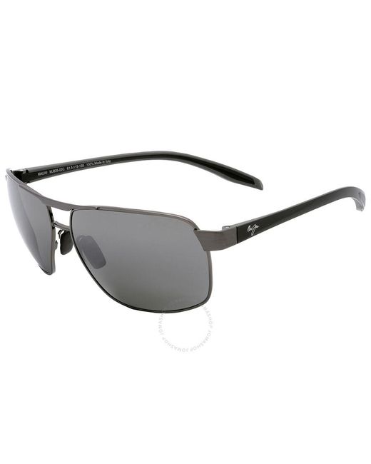 Maui Jim Gray The Bird Nuetral Grey Rectangular Sunglasses 835-02c 62 for men