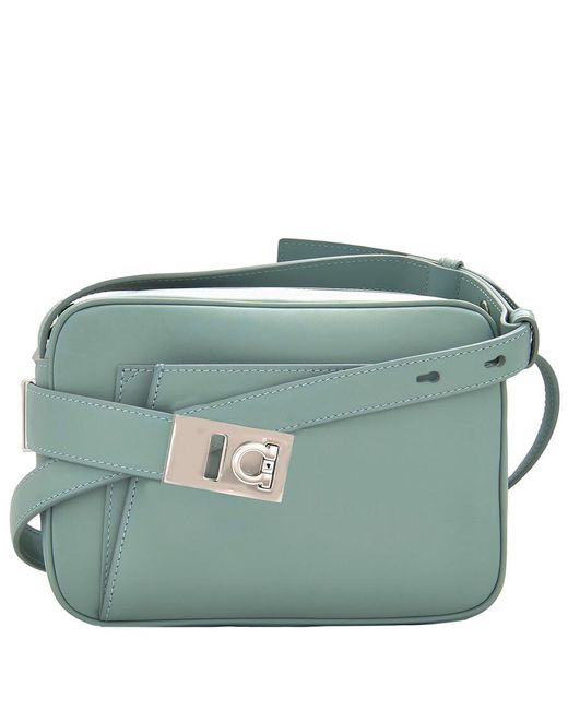 Ferragamo Green Compact Camera S Shoulder Bag