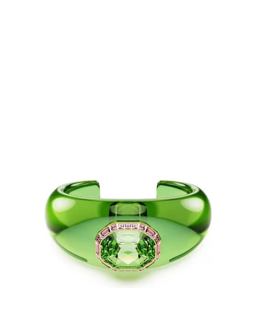Swarovski Green Dulcis Octagon Cut Crystal Cuff