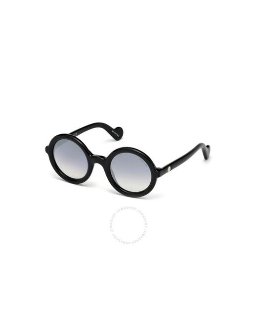 Moncler Black Smoke Pilot Sunglasses Ml0005 01b 50