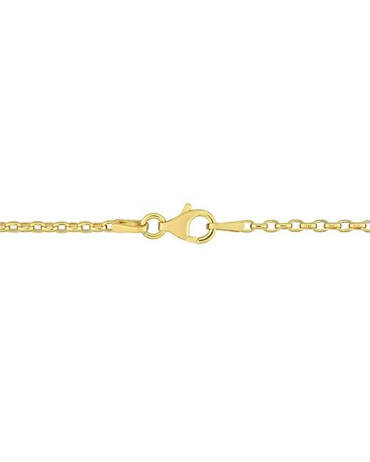 Amour Metallic Rolo Chain Necklace