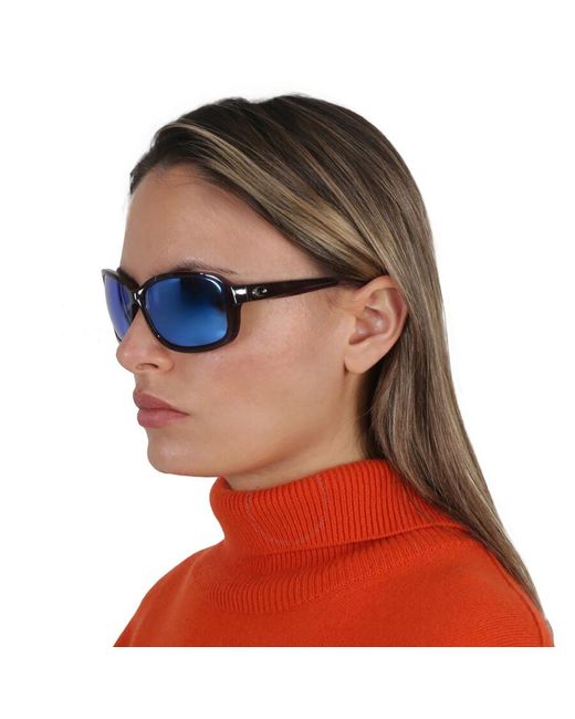 Costa Del Mar Blue Seadrift Mirror Polarized Glass Rectangular Sunglasses 6s9114 911402 58