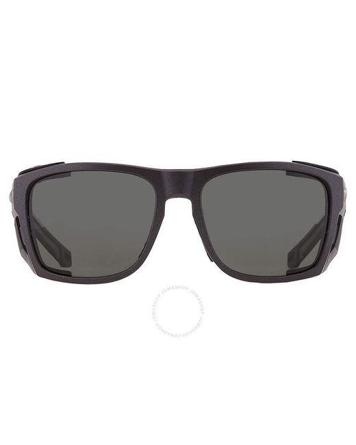 Costa Del Mar Gray King Tide 6 Grey Polarized Glass Wrap Sunglasses 6s9112 911204 58 for men