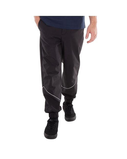 Maison Kitsuné Black Fox Patch Polyamide Technical Trousers, Brand Size 40 for men