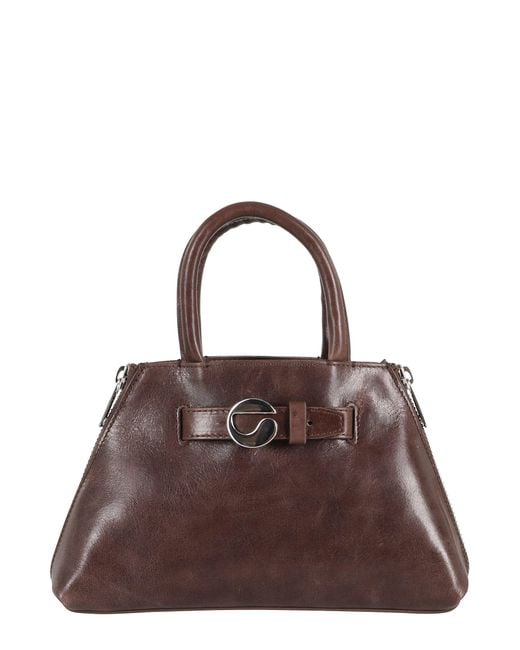 Coperni Brown Mini Data Top Handle Bag