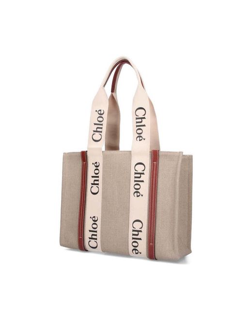 Chloé Pink Chlo Bags Linen