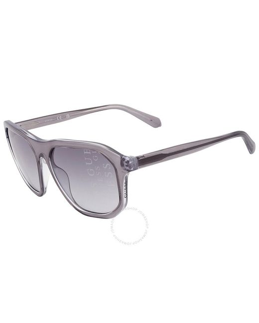 Guess Gray Gradient Smoke Square Sunglasses Gu00057 20b 60 for men