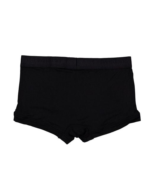 Calvin Klein Black Solid Low-Rise Trunks for men