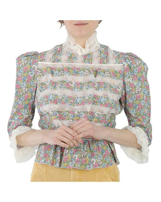 Marc Jacobs Gray Victorian Blouse