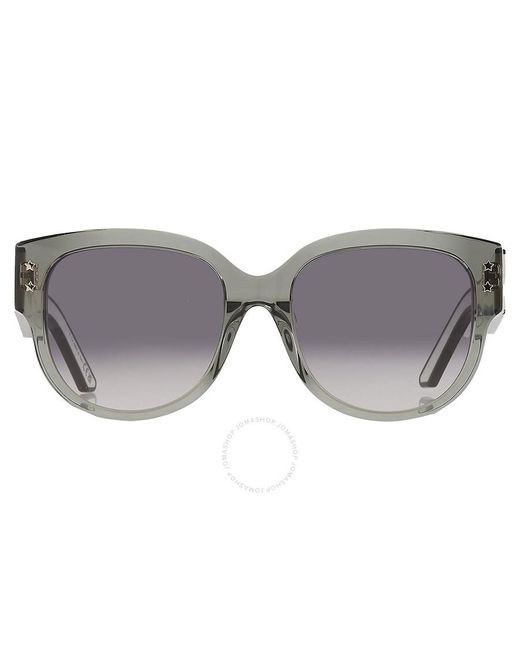 Dior Gray Pacific B2f Smoke Gradient Oval Sunglasses Cd40157f 96b 55