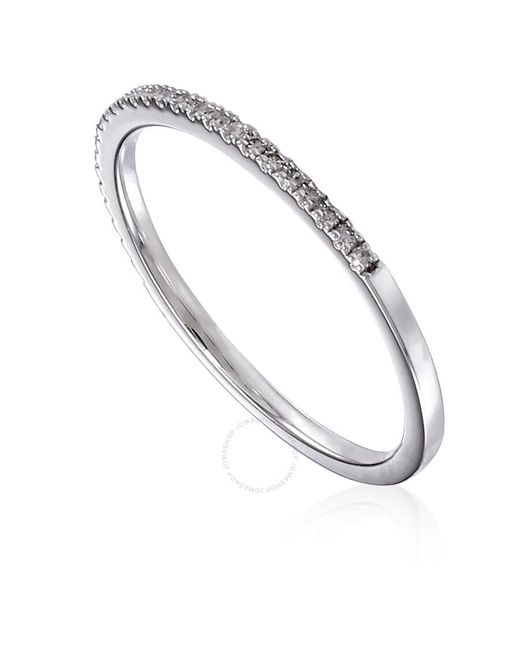 Diamanti Per Tutti Metallic Sterling Silver Diamond Ring