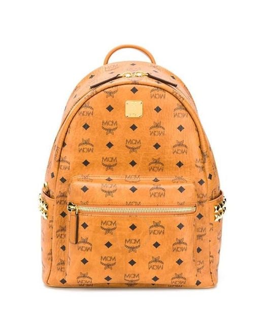 MCM Orange Stark Vi Backpack for men