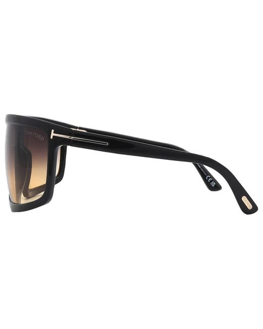 Tom Ford Multicolor Clint Smoke Gradient Wrap Sunglasses Ft1066 01b 68