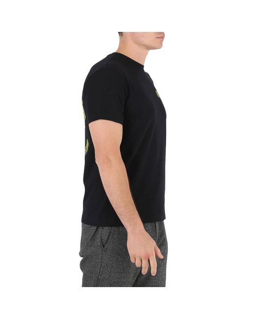BOY London Black Stripe Cotton T Shirt for men