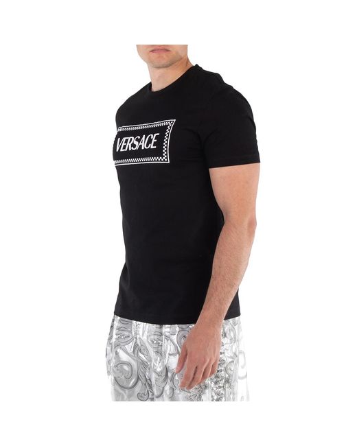 Versace Black Tshirt Clothing for men