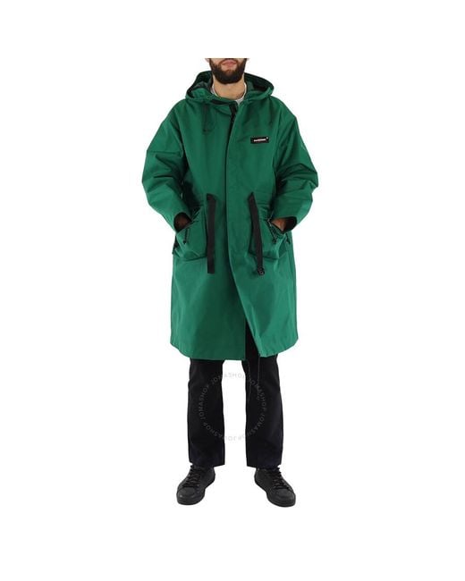 Undercover Green X Eastpak Pocket Detail Nylon Coat for men