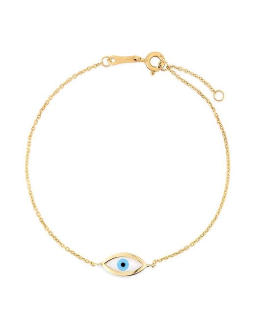 Tresorra Metallic 14K Mop & Enamel Evil Eye Bracelet