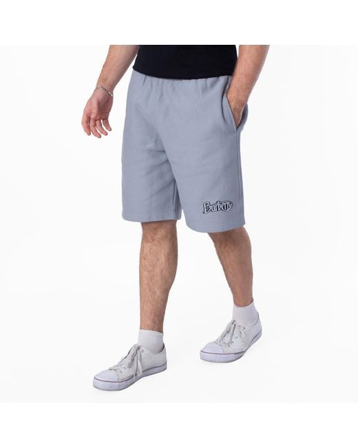 Burberry Blue Logo Cotton Shorts for men