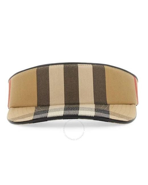 Burberry Brown Archive Check High Top Visor